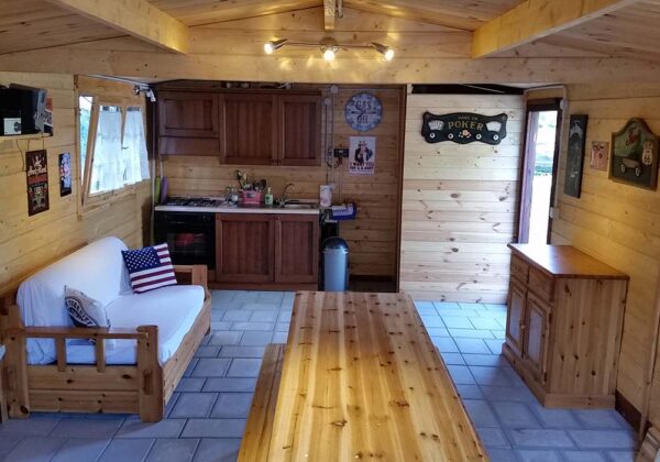 Garage in legno 4x6 interno