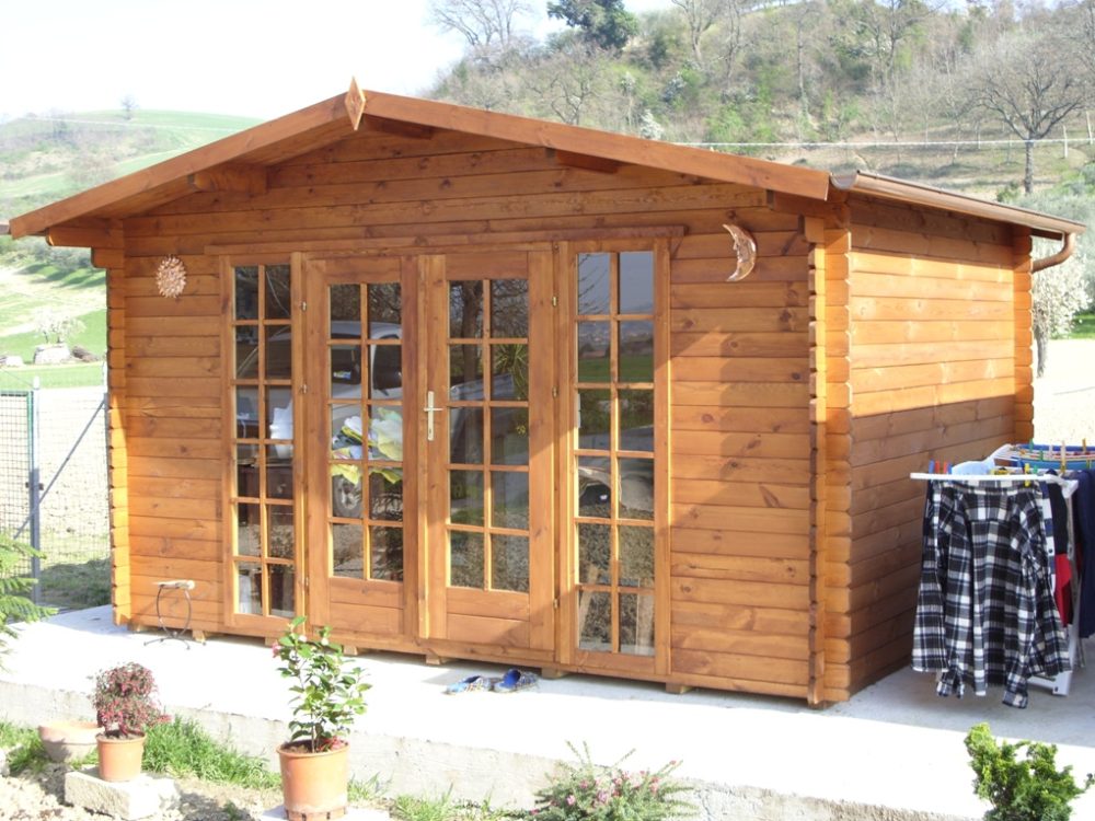 CASETTE BAMBINI: Casetta con veranda OTTO di legno