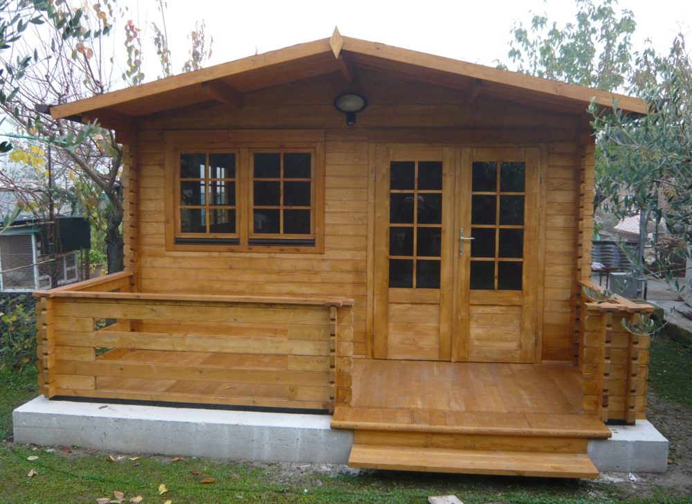 CASETTE BAMBINI: Casetta con veranda OTTO di legno